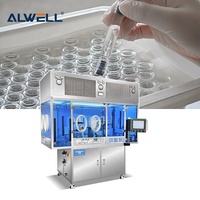 Machine de remplissage automatique de cartouches en verre de haute précision, contrôle PLC, pour flacons d'insuline, peptides, poudres, gels, liquides visqueux et produits chimiques