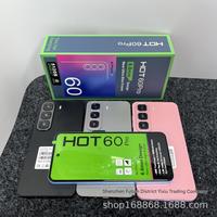 HOT60 PRO 6.6 İnç 24G+512G Yüksek Çözünürlüklü Incell Ekranlı Akıllı Telefon Afrika'da Popüler Sınır Ötesi Toptan Satış