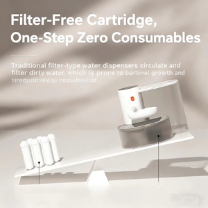 Younihao OEM Distributore d'Acqua Automatico Ricaricabile per Cani, Ecologico, in Plastica con Motivo Solido, Impermeabile IPX5, Quadrato, 220V - Product Image 3