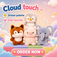 Bobova Peluche d'éléphant personnalisée mignonne pour bureau, super douce, garnie de coton PP, doublure en maille, anti-stress, cadeau d'anniversaire pour enfants
