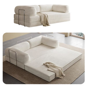 ชุดโซฟาสุญญากาศแบบบีบอัดโมเลกุลสูงพิเศษผ้าที่ทนทานพร้อมเตียงนอนโซฟาแบบไม่มีฟองน้ำทรงสี่เหลี่ยม - Product Image 1