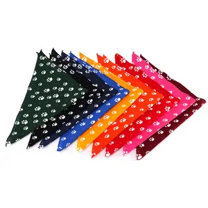 Hotsale Syal Segitiga Hewan Peliharaan Bandana Anjing Katun Cetak Digital Kustom Modis