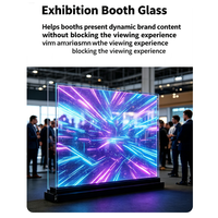 Écran LED transparent personnalisé P3.91, écran LED haute transparence pour vitrine de centre commercial, publicité commerciale sur mur de verre