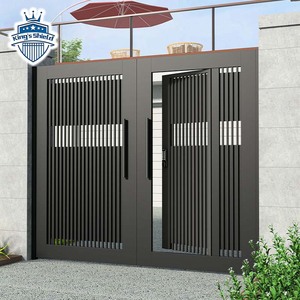 Einfaches Hauptdesign für Hausgrills mit Doppelschwingtür aus Aluminium für kleine Villen - Product Image 1