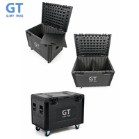 Glory Truss Black Waterproof Plastic Carry PE Flight Toolbox Storage Protective Case Hard Case with Wheels