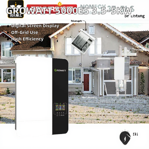 Growatt 5000ES DC/AC 5kW ยี่ห้อชั้นนำ ระบบออฟกริดสำหรับบ้าน ระบบโซลาร์เซลล์เฟสเดียว 48VDC 220V ประสิทธิภาพ 99% 50/60Hz - Product Image 2