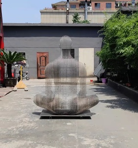 Statua Umana in Metallo per Paesaggio Urbano Moderno, Arte Corporea Artificiale, Decorazione per <span class=keywords><strong>Giardino</strong></span>, Villa, <span class=keywords><strong>Parco</strong></span> Esterno - Product Image 4