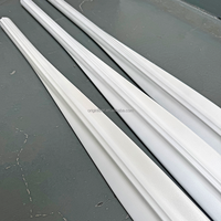 Baril de pêche sous-marine 900 mm en fibre de carbone 100 %, finition blanc nacré, pour la pêche marine