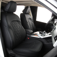 Housse de siège de voiture classique noire de luxe en PVC imperméable, ensemble complet toutes saisons pour Ford Chevrolet Aveo