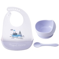 Humor bear — masque de mélange repliable en silicone pour bébé, vaisselle, contenant divers motifs