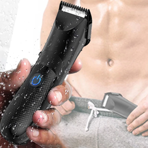 Waterproof Rechargeable Electric <strong>Hair</strong> <strong>Trimmer</strong> Professional <strong>Trimmer</strong> for <strong>Men</strong> Women <strong>Body</strong> Arm Waist Groin <strong>Hair</strong> Clipper Black Battery - Product Image 2