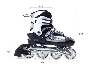 <span class=keywords><strong>Pattini</strong></span> in Linea Regolabili per Bambini e Ragazzi, <span class=keywords><strong>Pattini</strong></span> in Linea per Ragazze, <span class=keywords><strong>Pattini</strong></span> a Rotelle per Principianti per Ragazze, Uomini e Donne per Uso Esterno - Product Image 3