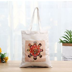Sac fourre-tout en toile de coton réutilisable et écologique avec logo personnalisé imprimé - Product Image 1