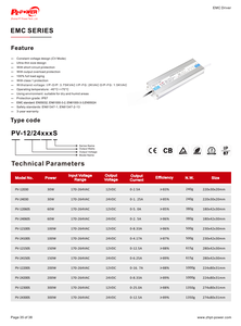 ไดรเวอร์ไฟ LED แบบแรงดันคงที่ CE/CB/RoHS 30W-300W EMC สำหรับแถบไฟ LED 170-264V AC-DC 12V 24V IP67 กันน้ำ กล่องจ่ายไฟสำหรับไฟ LED - Product Image 6
