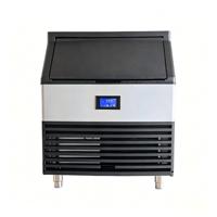Machine à glaçons commerciale à haute efficacité, refroidie par air, 60/80/100/120 kg, tout-en-un, sous comptoir, pour les magasins de boissons