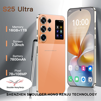 S25 Ultra 16G+1TB Android 15 7.3 Inch Global 5G Ponsel Seluler Layar Penuh Versi Global Pengisian Daya Cepat Pengiriman Cepat