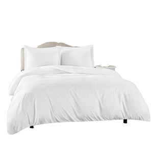 Tùy chỉnh bán buôn các nhà sản xuất Trắng Rắn Đồng bằng dệt bông khách sạn bedding Set - Product Image 1