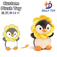 Jouets en peluche personnalisés pour le carnaval, grands jouets en peluche OEM, animaux en peluche personnalisés (pingouin, licorne) pour la Saint-Valentin, animaux en peluche d'anime
