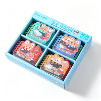 Mini carnet à spirale de forme spéciale Magic Academy Panda 86*76mm 60 feuilles 80gsm Pages colorées Carnet de poche Papeterie pour enfants