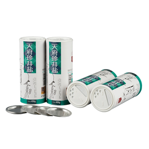 Tube en papier de qualité alimentaire personnalisé pour le sel et la poudre |   Emballage rond écologique pour sel de mer, épices, protéines avec doublure intérieure - Product Image 6