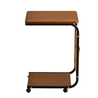 Table basse mobile moderne à double rangement, en bois massif écologique, design personnalisable pour salon et maison