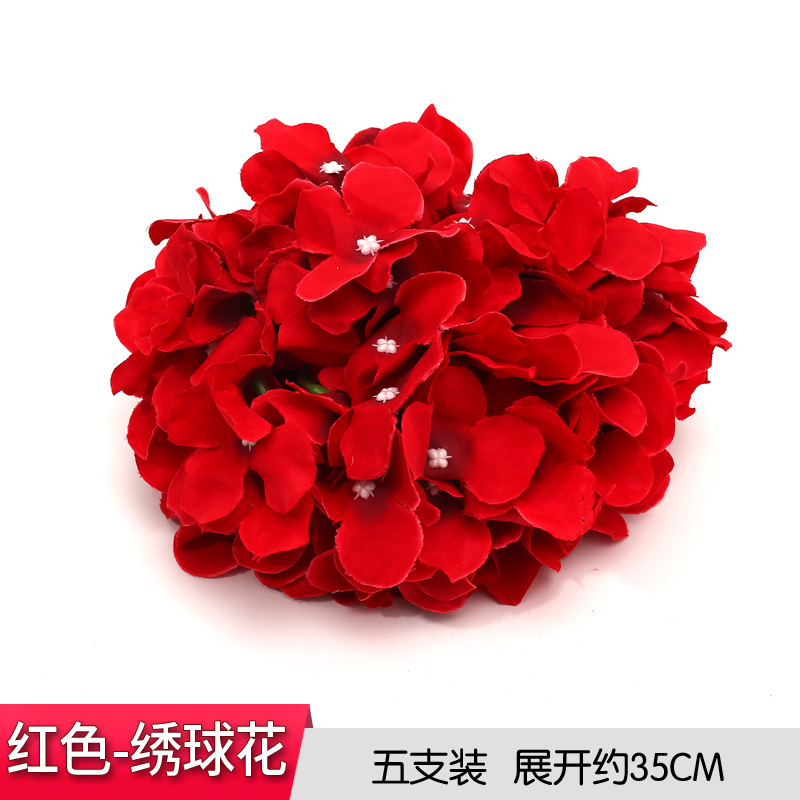 Red hydrangea