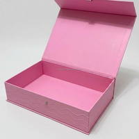 Boîte à ongles magnétique carrée pliable personnalisée avec logo imprimé UV, moins chère, avec flacon en verre pour vernis à ongles, avec boîte en carton rigide gris en PET/PVC