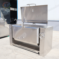 Marmite à braiser inclinable commerciale 80L-320L en acier inoxydable avec roulement, compatible induction, certifiée CE, pour friture et cuisson industrielle