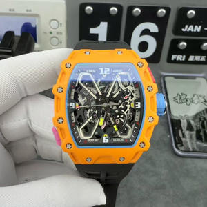 Nouvelle Montre Homme de Luxe 2026 en Fibre de Carbone, Mouvement Mécanique Automatique, Bracelet en Caoutchouc, Cadran Analogique, Haute Qualité - Product Image 2