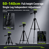 2026 Braket Khusus Tachometer Tarik-Tali, Tripod Paduan Aluminium, Dapat Disesuaikan Multi-Sudut, Stabil & Anti-Goyang
