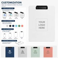 Porte-documents en plastique personnalisé OEM ODM, format A4, léger, pour bureau professionnel