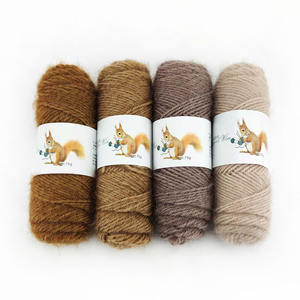 Deepeel YA002DIYハンド素材ベビースカーフニットセーターモヘアリスウールロングぬいぐるみカシミヤ糸 - Product Image 4