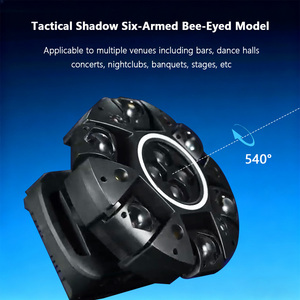 Luz Móvil de 6 Brazos Reiz de 150W con Efecto Halo, Luces LED RGBW con Efecto de Haz, Luces de Discoteca para DJ, Fiestas, Conciertos, Bodas, Teatro, Espectáculos en Vivo - Product Image 4