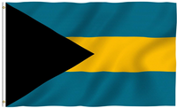 Drapeau des Bahamas 3x5 pieds, polyester de qualité supérieure, résistant, pour intérieur/extérieur, avec bandes cousues et œillets en laiton
