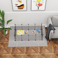 Parc de jeu pliable DIY pour animaux de compagnie, enclos métallique, niche pour chien, espace d'entraînement pour chiots et chatons, fournitures pour chiens, cage pour lapins et cochons d'Inde