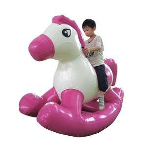 Cheval à Bascule Gonflable en PVC Multicolore, Prêt à l'Expédition depuis l'Entrepôt Américain, Jouet Interactif Commercial pour Enfants, Sans Plomb - Product Image 1