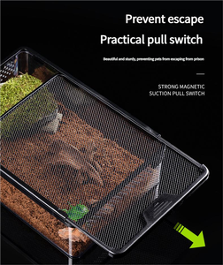 Reptile Box Breeding Box Horned Frog Tortoise <strong>Hamster</strong> Corn Snake Cage <strong>Tank</strong> Escape Resistant Crawling Pet Box - Product Image 4