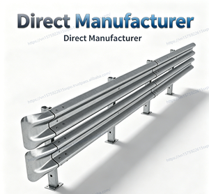 Barrera Anticolisión para Carreteras de Viga Ondulada Simple Galvanizada de Alta Resistencia, Poste Sigma de Acero Q345, Proveedor Confiable, Grado Diamante - Product Image 4