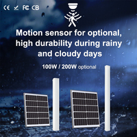Lampe solaire à tube, lampe solaire tri-étanche, lampe solaire tubulaire pour garage, utilisation intérieure, panneau solaire extérieur
