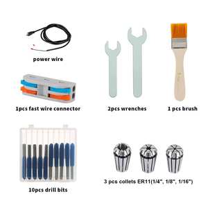 Zhong Hua Jiang - Kit de Motor de Husillo CNC de 500 W y 0.5 KW con Enfriamiento por Aire para Máquina de Grabado CNC - Product Image 3