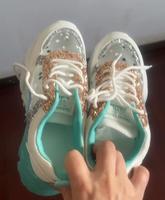 Sepatu Sneakers Wanita Model Kasual Terbaru, Sol Tebal, Bahan Mesh, untuk Lari, Olahraga, dan Jalan Santai