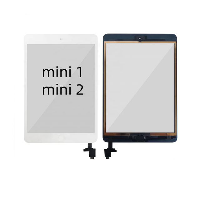 For iPad Mini 1 Mini 2 A1432 A1454 A1455 A1489 A1490 A1491 Touch Screen Digitizer + IC Chip Connector Flex Touch Screen Panel