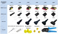 Kit de connecteurs de fils électriques pour voiture, 1/2/3/4/5/6 broches, étanches, mâle et femelle, avec outil de sertissage