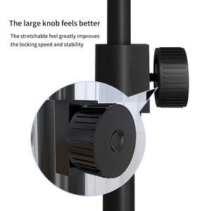 Support de microphone de conférence en métal robuste Siying, hauteur réglable, inclinaison, base renforcée antichoc pour diffusion en direct et discours - Product Image 3