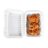 Boîte à lunch écologique en MFPP, jetable, 9*6 pouces, conteneur alimentaire en plastique à emporter