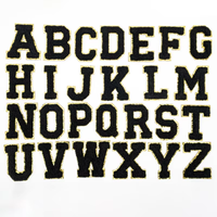 Lettres de conception à faible quantité minimale de commande presse à chaud brodées patchs en chenille personnalisés chapeaux Logo de créateur fer sur patchs brodés personnalisés