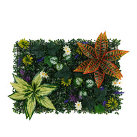 Follaje Artificial de Plástico, Pared de Plantas Artificiales Estilo Milán, Eucalipto, Decoración para Entrada, Fondo Colgante para Pared