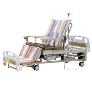 Lit médical pour personnes âgées à prix compétitif, lit électrique manuel pour hôpital, soins à domicile, lit <span class=keywords><strong>de</strong></span> soins infirmiers avec toilette - Product Image 2