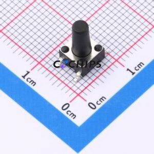 KH-6X6X11H-STM Tactile <b>Switch</b> SMD-4P,6x6mm <b>Switch</b> Single Pole Single Throw Round Button Vertical Mount 6mm - Product Image 1