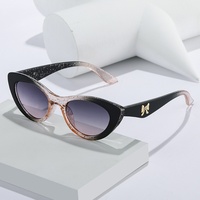 Lunettes de soleil œil de chat avec nœud papillon, très tendance, pour femme, nouvelle mode haut de gamme, style européen et américain, protection UV400, monture intégrale, pour le commerce international